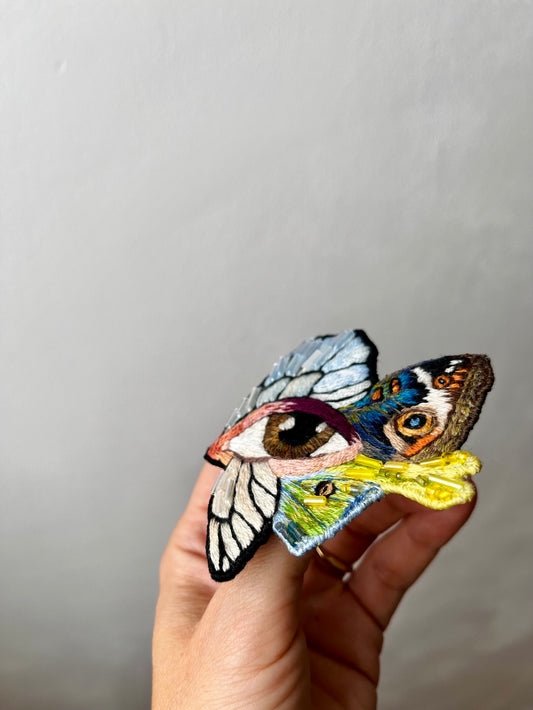 Eye with Wings Brooch