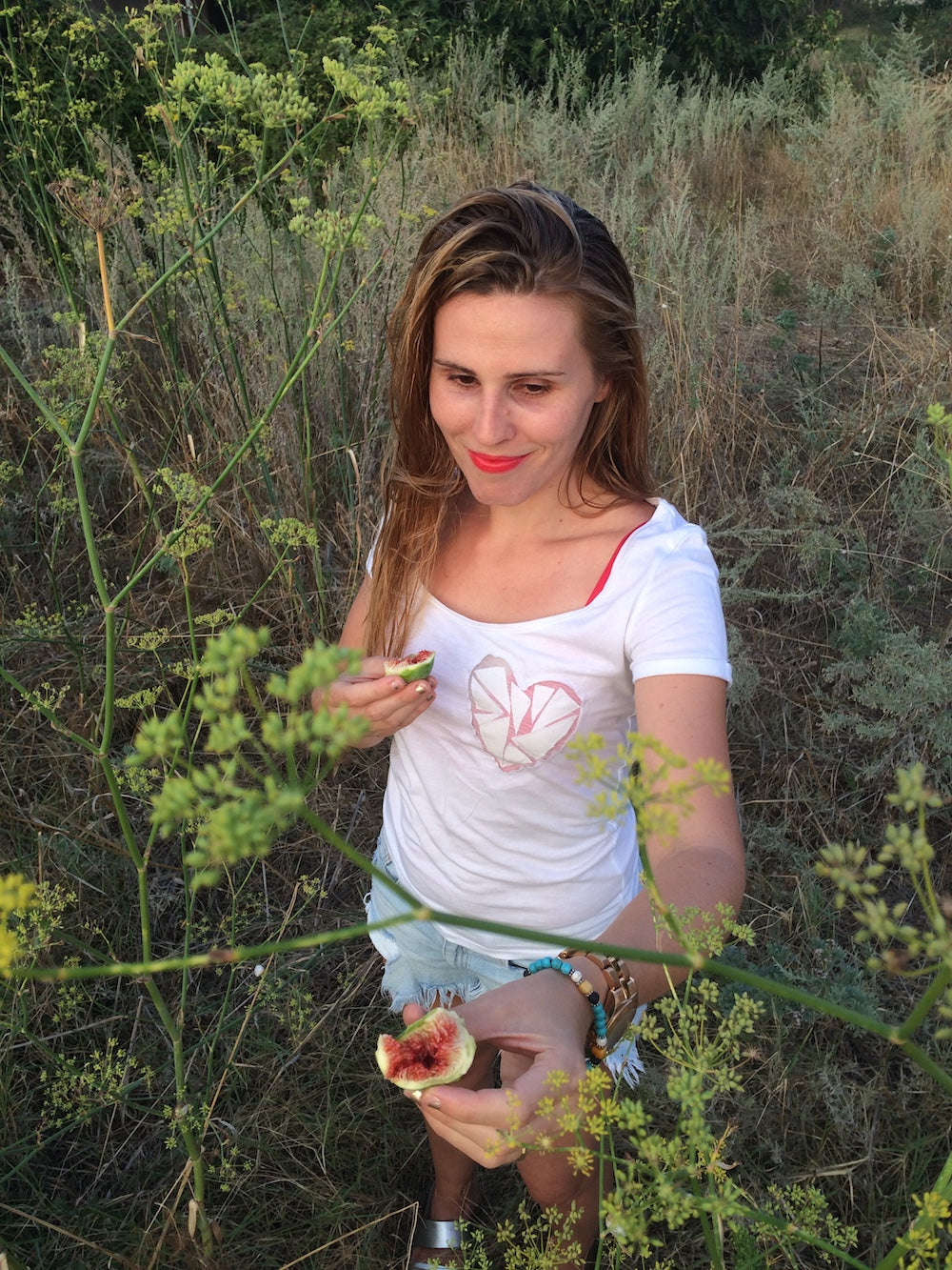 Organic Cotton T-shirt – Origami Heart (White)