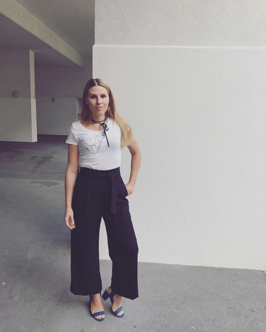 Organic Cotton T-shirt – Origami Heart (White)