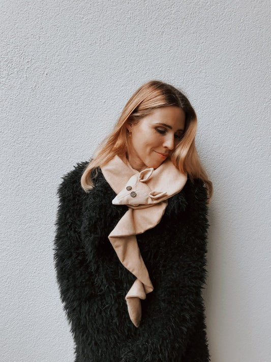 Handmade Animal Scarf – Desert Fox | Organic Cotton