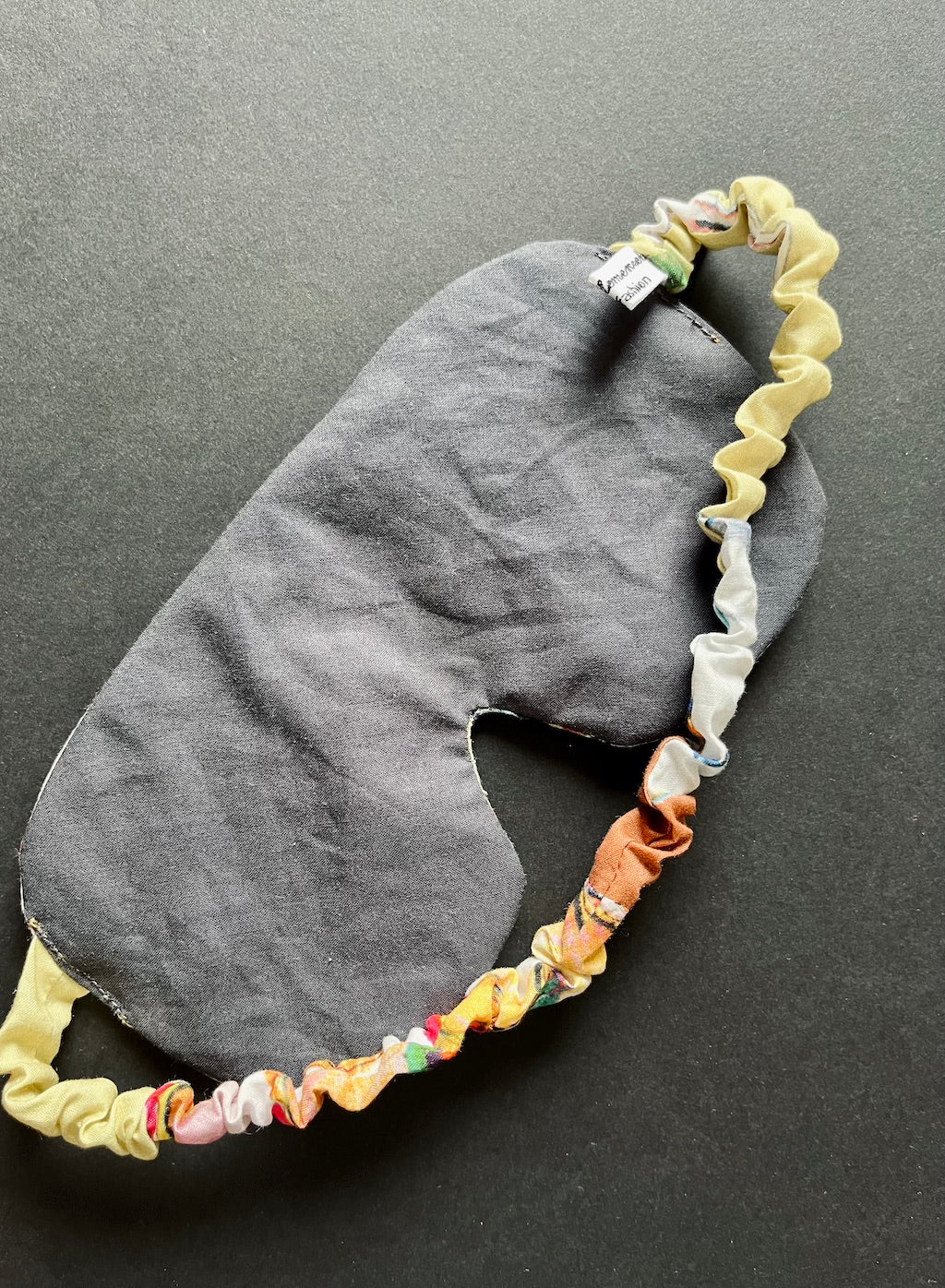 Handmade Sleep Mask – Hand-Embroidered Whimsical Eyes (Colourful)