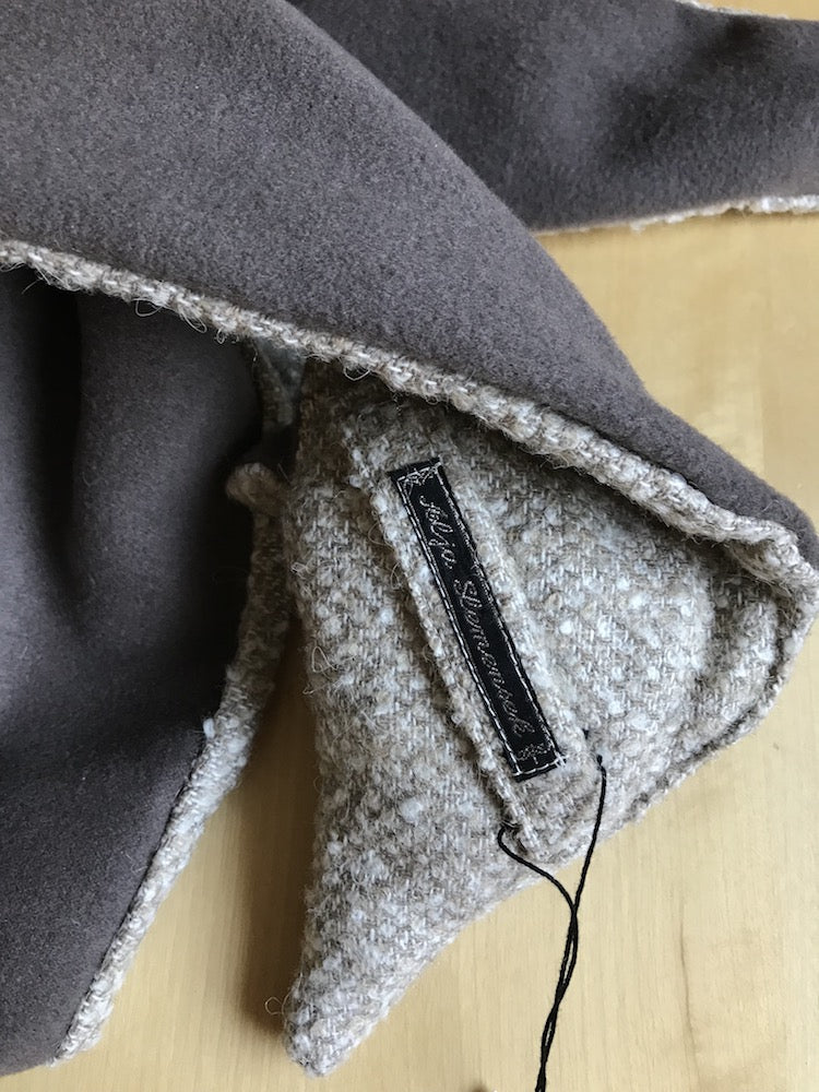 Fox Scarf in Mocca Brown – White Button Eyes