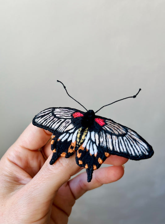Asian Great Mormon Butterfly Brooch