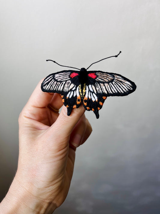 Asian Great Mormon Butterfly Brooch