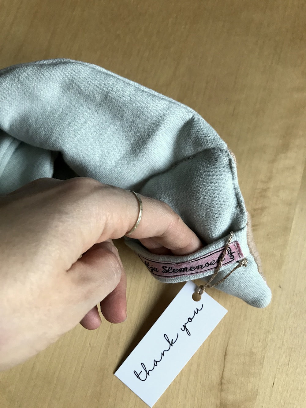 Organic Fox Scarf for Kids in Light Blue – Wooden Eyes