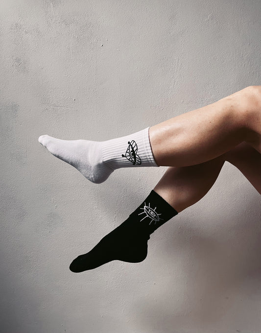 Positive Vibes Socken – Mystisches Auge (Limitierte Auflage)