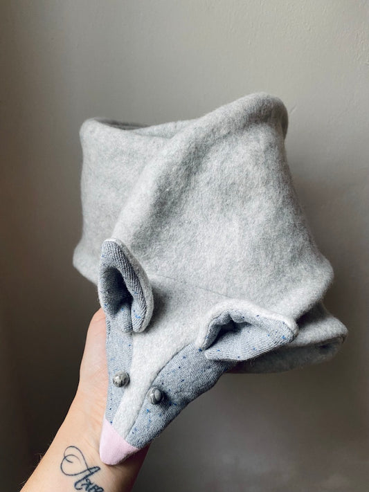 Animal Scarf for Women from Organic Cotton – Arctic Fox